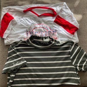 Girls / Justice Tops Set/  18-20 plus